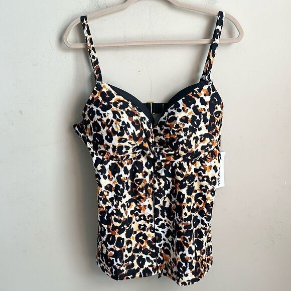 FULLFITALL Floral Tankini Top 18 - Picture 1 of 8